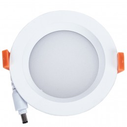 Spot encastrable 10W LED SMD2835 Samsung blanc pur D110x40mm découpe 90mm