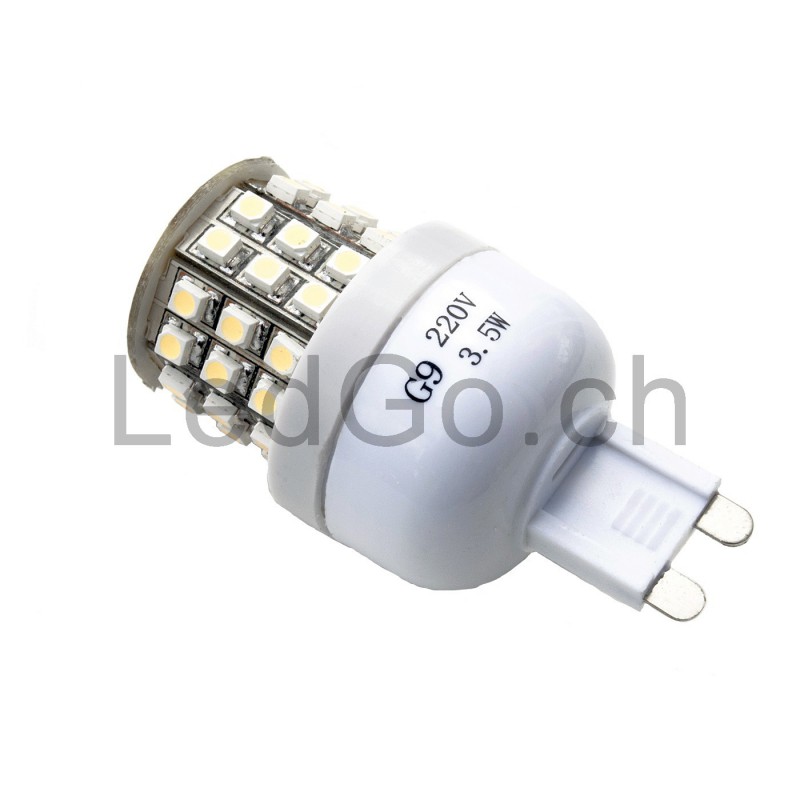 Ampoule LED Spot SMD G9 3W 270LM 300° Couverture Milky Dimmable VT-2083D -  SKU 7253 Blanc chaud 2700K