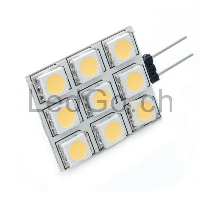 Ampoule G4 blanc chaud, 6 LED longitudinales Ø25